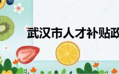 武汉市人才补贴政策（武汉市人才）