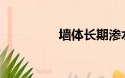 墙体长期渗水会倒塌吗？