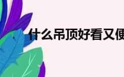 什么吊顶好看又便宜（什么吊顶好）