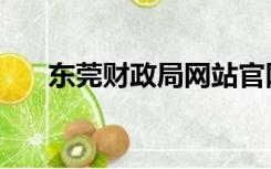 东莞财政局网站官网（东莞财政局网）