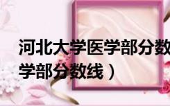河北大学医学部分数线2020年（河北大学医学部分数线）