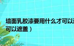 墙面乳胶漆要用什么才可以遮盖住（墙面乳胶漆要用什么才可以遮盖）