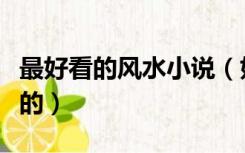 最好看的风水小说（好看的风水类小说要全本的）