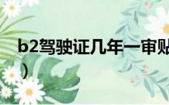 b2驾驶证几年一审贴吧（b2驾驶证几年一审）