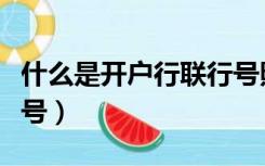 什么是开户行联行号照片（什么是开户行联行号）