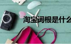 淘宝词根是什么（词根是什么）