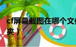 cf屏幕截图在哪个文件夹（cf截图在哪个文件夹）