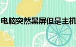 电脑突然黑屏但是主机还运行显卡风扇很大声