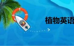 植物英语词汇大全