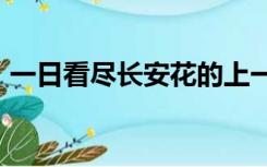 一日看尽长安花的上一句是什么1001无标题