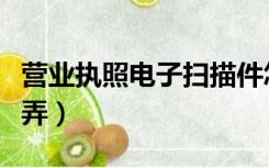 营业执照电子扫描件怎么弄（电子扫描件怎么弄）