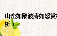 山峦如聚波涛如怒赏析（峰峦如聚波涛如怒赏析）