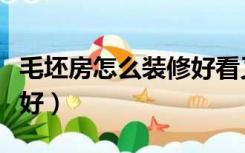毛坯房怎么装修好看又实惠（毛坯房怎么装修好）
