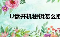 U盘开机秘钥怎么取消（u盘开机秘钥）