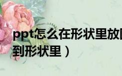 ppt怎么在形状里放图片（ppt怎么把图片放到形状里）