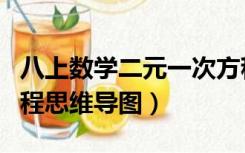 八上数学二元一次方程思维导图（二元一次方程思维导图）