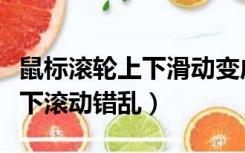 鼠标滚轮上下滑动变成左右滑动（鼠标滑轮上下滚动错乱）