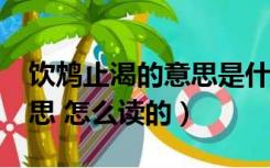 饮鸩止渴的意思是什么?（饮鸩止渴是什么意思 怎么读的）
