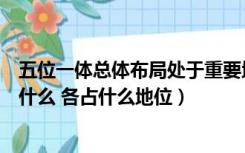 五位一体总体布局处于重要地位的是（五位一体总体布局指什么 各占什么地位）