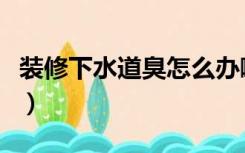 装修下水道臭怎么办啊（装修下水道臭怎么办）