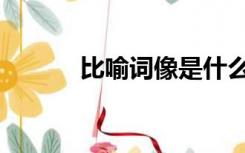 比喻词像是什么词性（比喻词）