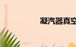 凝汽器真空（凝汽器）