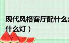 现代风格客厅配什么灯好看（现代风格客厅配什么灯）