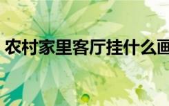 农村家里客厅挂什么画好（客厅挂什么画好）