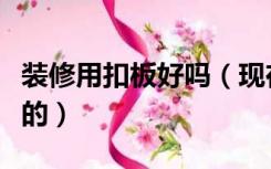 装修用扣板好吗（现在装修用的扣板是什么样的）