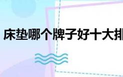 床垫哪个牌子好十大排名（床垫哪个牌子好）