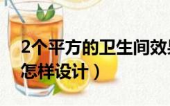 2个平方的卫生间效果图（2个平方的卫生间怎样设计）