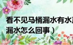 看不见马桶漏水有水声（马桶水箱响但看不到漏水怎么回事）