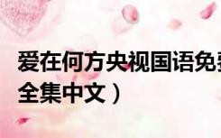 爱在何方央视国语免费观看（爱在何方央视版全集中文）