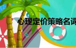 心理定价策略名词解释（心理定价）