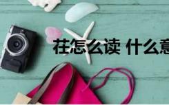 茌怎么读 什么意思（茌怎么读）