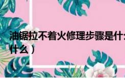 油锯拉不着火修理步骤是什么呢（油锯拉不着火修理步骤是什么）