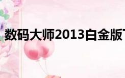 数码大师2013白金版下载（数码大师2008）