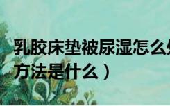 乳胶床垫被尿湿怎么处理（乳胶床垫尿湿处理方法是什么）
