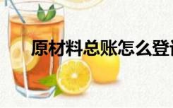 原材料总账怎么登记（总账怎么登记）