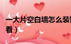 一大片空白墙怎么装饰（空白墙面怎么装饰好看）