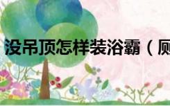 没吊顶怎样装浴霸（厕所不吊顶怎么装浴霸）