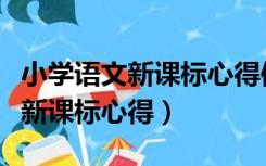 小学语文新课标心得体会博客（学习小学语文新课标心得）