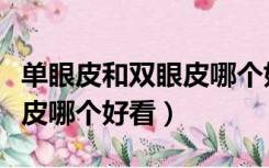 单眼皮和双眼皮哪个好看男生（单眼皮和双眼皮哪个好看）