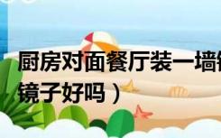 厨房对面餐厅装一墙镜子好吗（餐厅一面墙装镜子好吗）