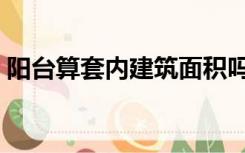 阳台算套内建筑面积吗（阳台算套内面积吗）