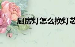 厨房灯怎么换灯芯（厨房灯怎么换）