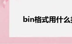 bin格式用什么打开（bin格式）