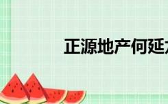 正源地产何延龙（正源地产）