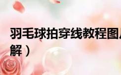 羽毛球拍穿线教程图片（羽毛球拍穿线方法图解）