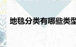 地毯分类有哪些类型（地毯分类有哪些）